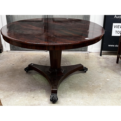 Antique early Victorian rosewood Circular