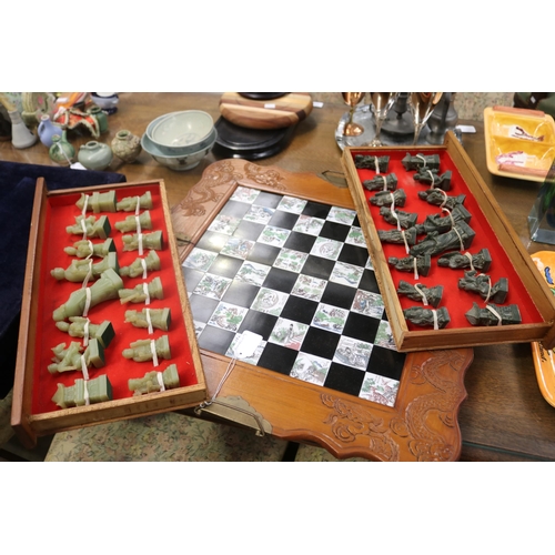 Chinese chess board fitted with two