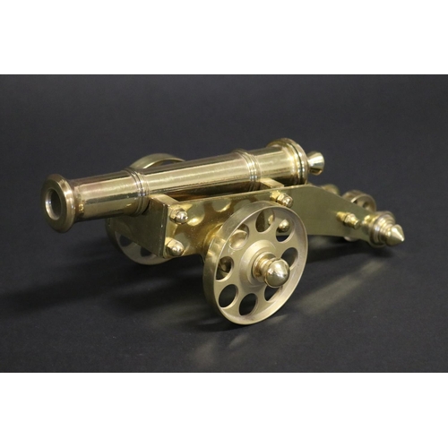 Decorative brass table desk cannon,