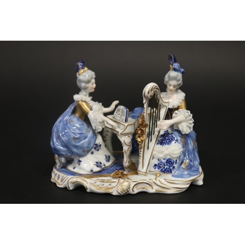 German porcelain musical figure