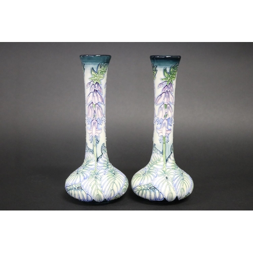 Moorcroft pottery pair of vases,