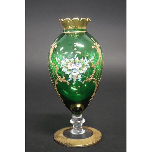 Fine Venetian Green glass vase,