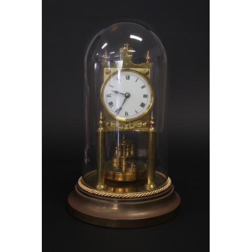 Quality 400 day Brass dome clock, untested,