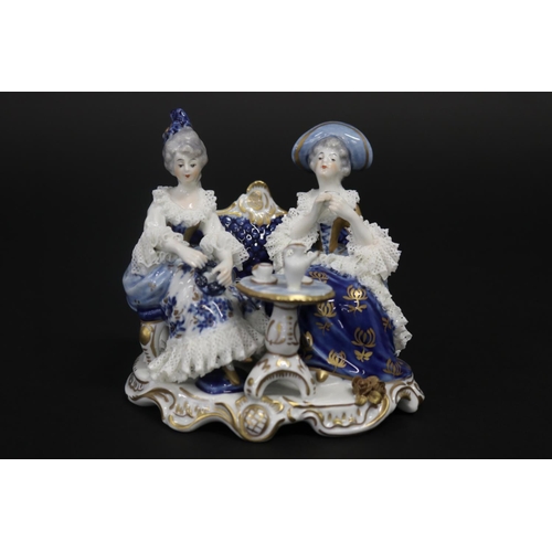 German porcelain figure of two ladies