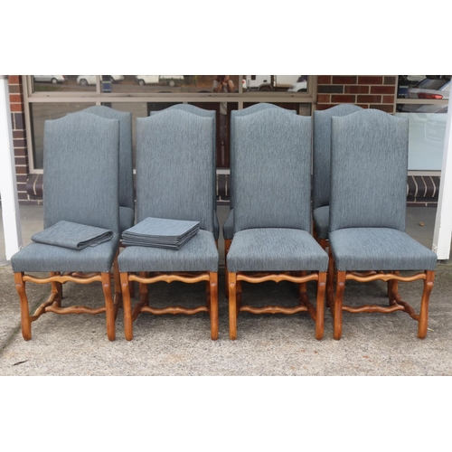 Set of eight French style highback