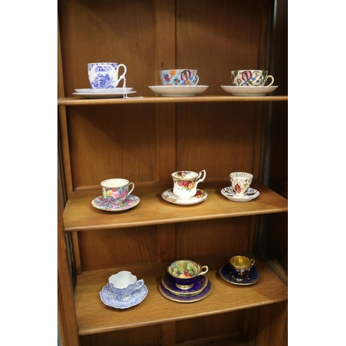 Collection of porcelain cups & saucers