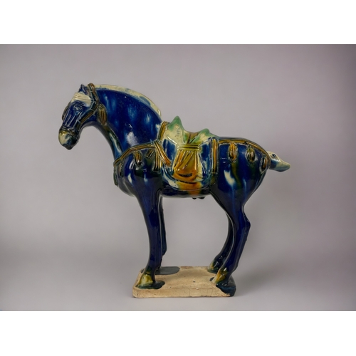 A Chinese 'Tang' style horse. Polychrome