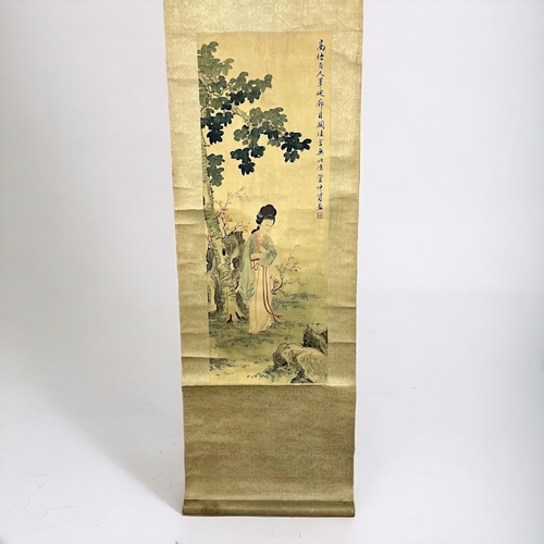 A Chinese school watercolour scroll