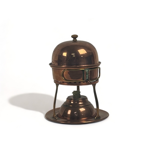 An Arts & Crafts copper Egg coddler.By