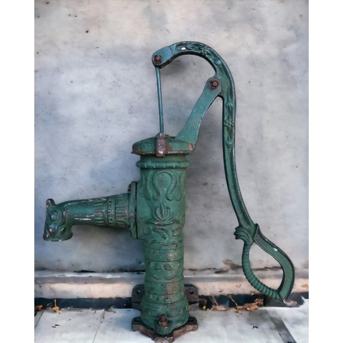 A vintage French green Cast Iron