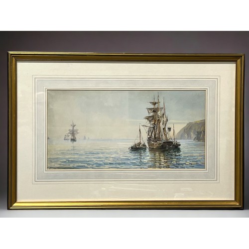 19th Century Watercolour "Ships