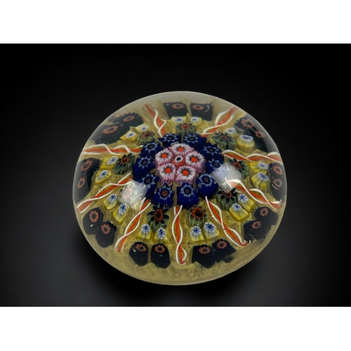 A large vintage Millefiori glass paperweight.5.5
