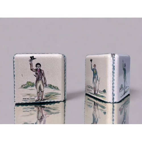 A Pair of 19th Century Delft Painted