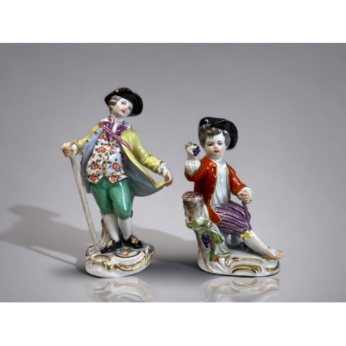 TWO MEISSEN PORCELAIN FIGURINES.The