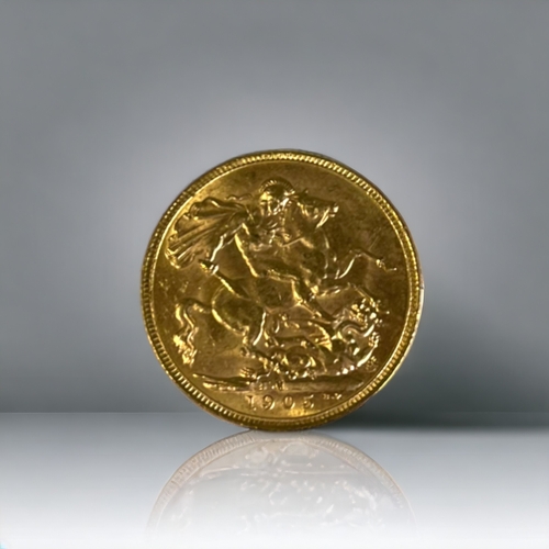 1905 GOLD SOVEREIGN.Diameter -