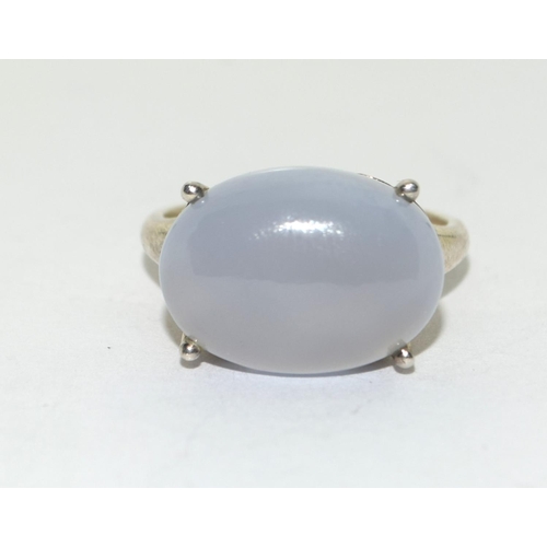 925 silver ladies Oval blue moonstone