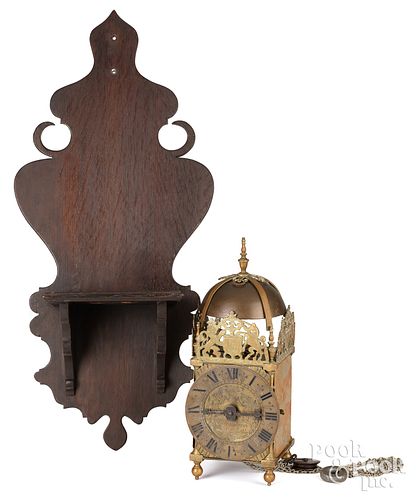 ENGLISH BRASS LANTERN CLOCKEnglish