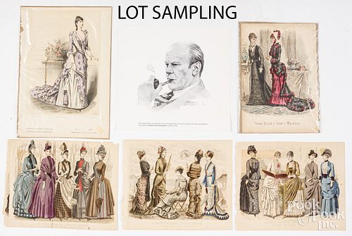 GROUP OF FRENCH FASHION PRINTS