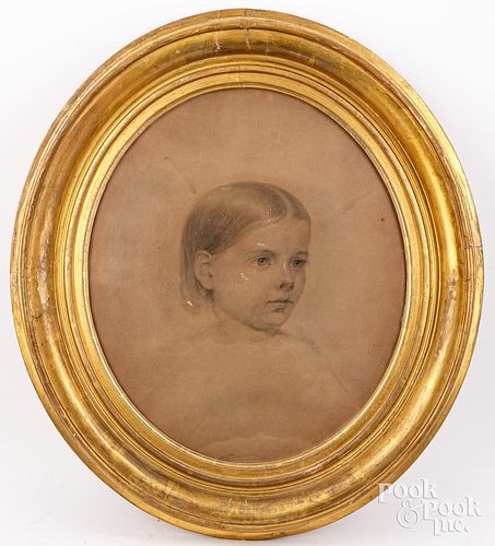 PENCIL PORTRAIT OF A CHILD, LATE