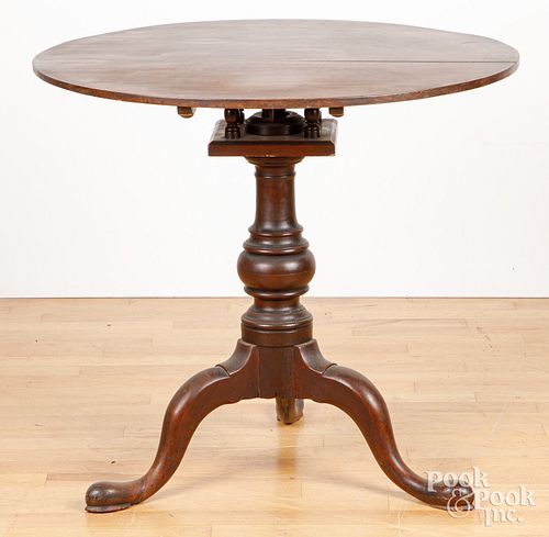 QUEEN ANNE WALNUT TEA TABLE, 18TH