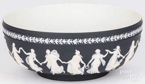 WEDGWOOD BLACK JASPERWARE BOWLWedgwood