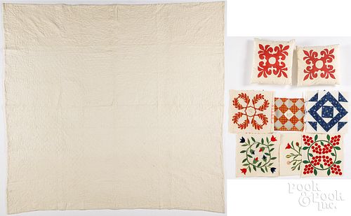 WHITEWORK QUILT, ETC.Whitework