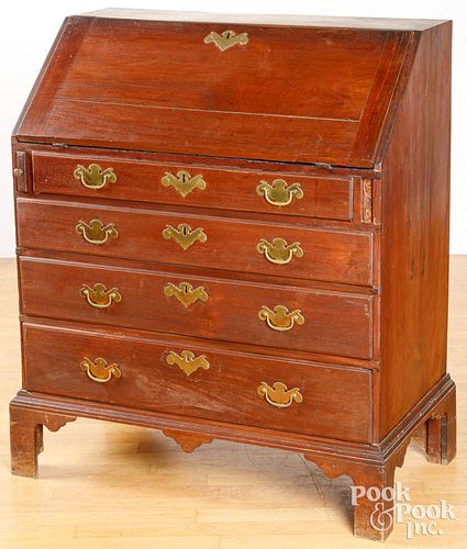 NEW ENGLAND CHIPPENDALE WALNUT