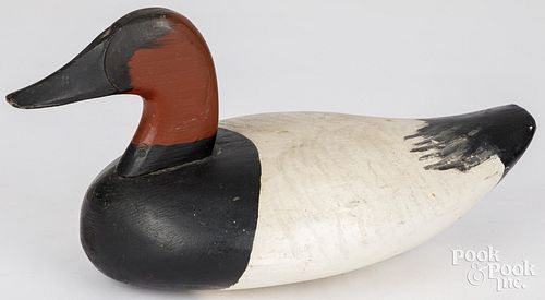 CANVASBACK DUCK DECOY, MID 20TH