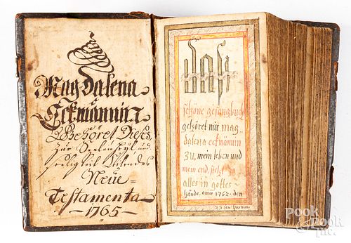 PRINTED SONG BOOK, DATED 1753Christoph