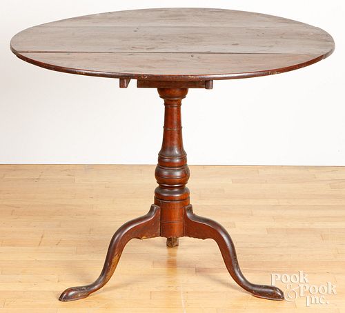 QUEEN ANNE CHERRY TEA TABLE, LATE