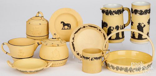 WEDGWOOD YELLOW JASPERWARE AND