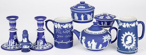 WEDGWOOD ROYAL BLUE JASPERWAREWedgwood