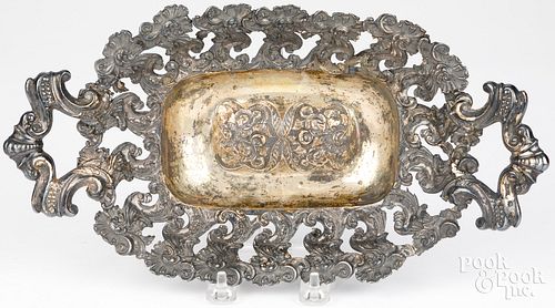 CONTINENTAL SILVER BASKET, 19TH