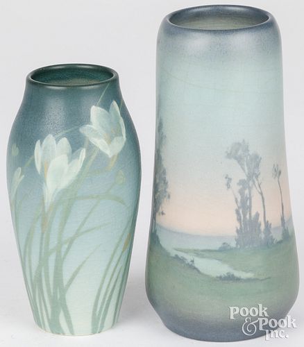 TWO ROOKWOOD ART POTTERY VASESTwo