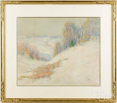 CHARLES GEORGE COPELAND, GOUACHE WINTER