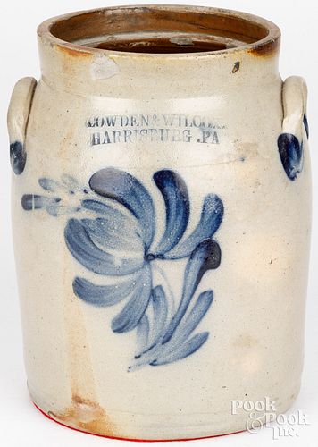 PENNSYLVANIA STONEWARE CROCK, 19TH