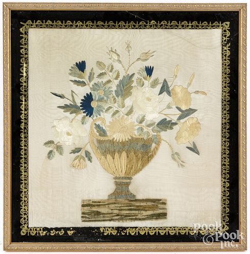 SILK AND CHENILLE NEEDLEWORK OF
