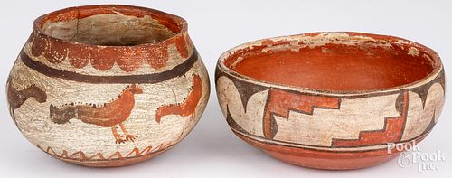 TWO SOUTHWESTERN POTTERY BOWLSTwo