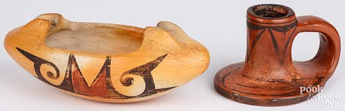 TWO PIECE OF HOPI INDIAN POTTERY,