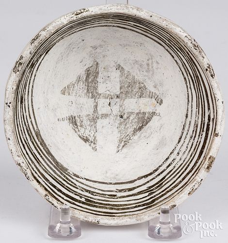 ANASAZI BLACK ON WHITE BOWL, CA.