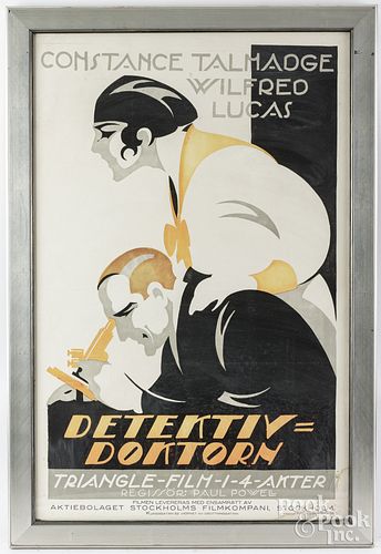 GERMAN FILM POSTER FOR DETEKTIV