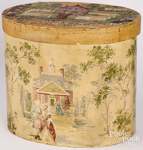 WALLPAPER HATBOX WITH PRINTED EXTERIORWallpaper