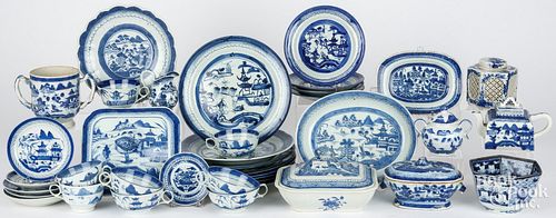 LARGE GROUP OF CANTON PORCELAINLarge