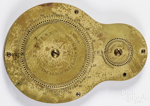 C. H. WEBB BRASS DISC THE ADDER,