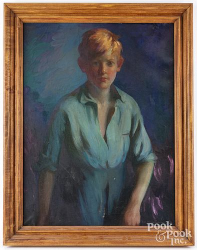 ELLA HERGESHEIMER, OIL ON CANVAS