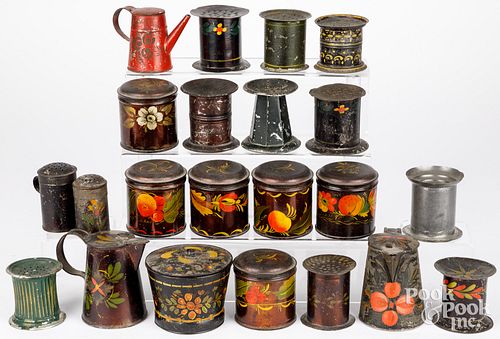TOLEWARE SANDERS, SPICE CONTAINERS,