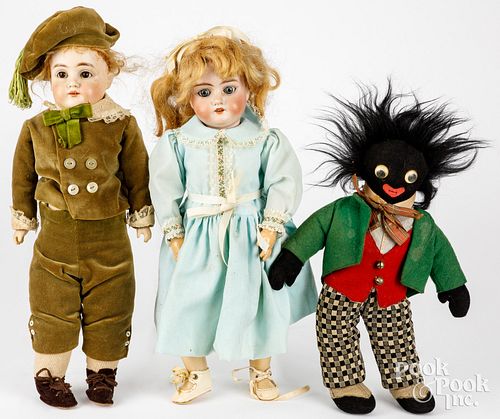 THREE DOLLSThree dolls, to include