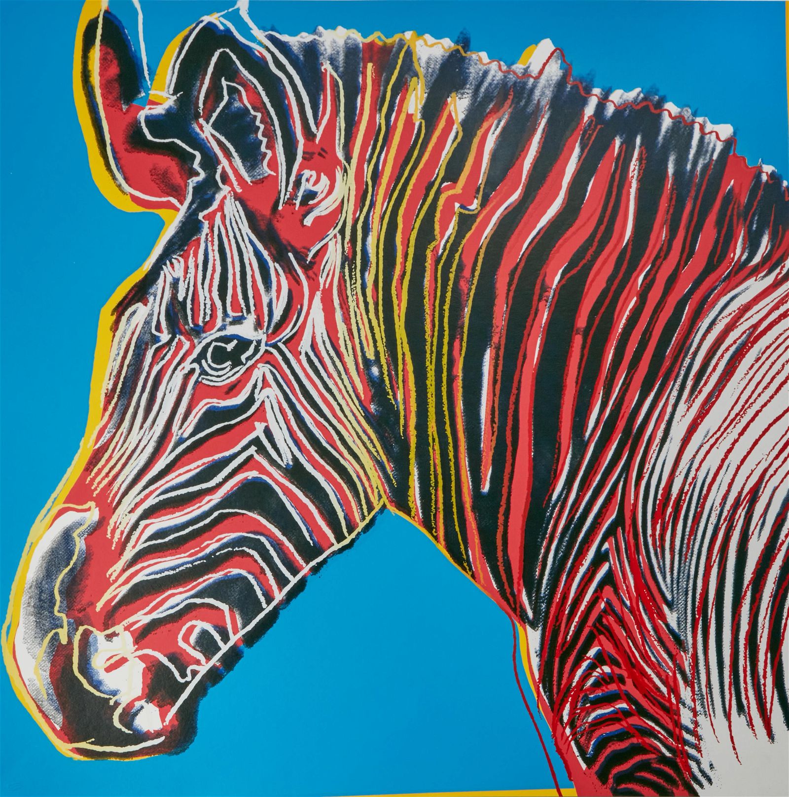 AFTER ANDY WARHOL, GREVY'S ZEBRA,