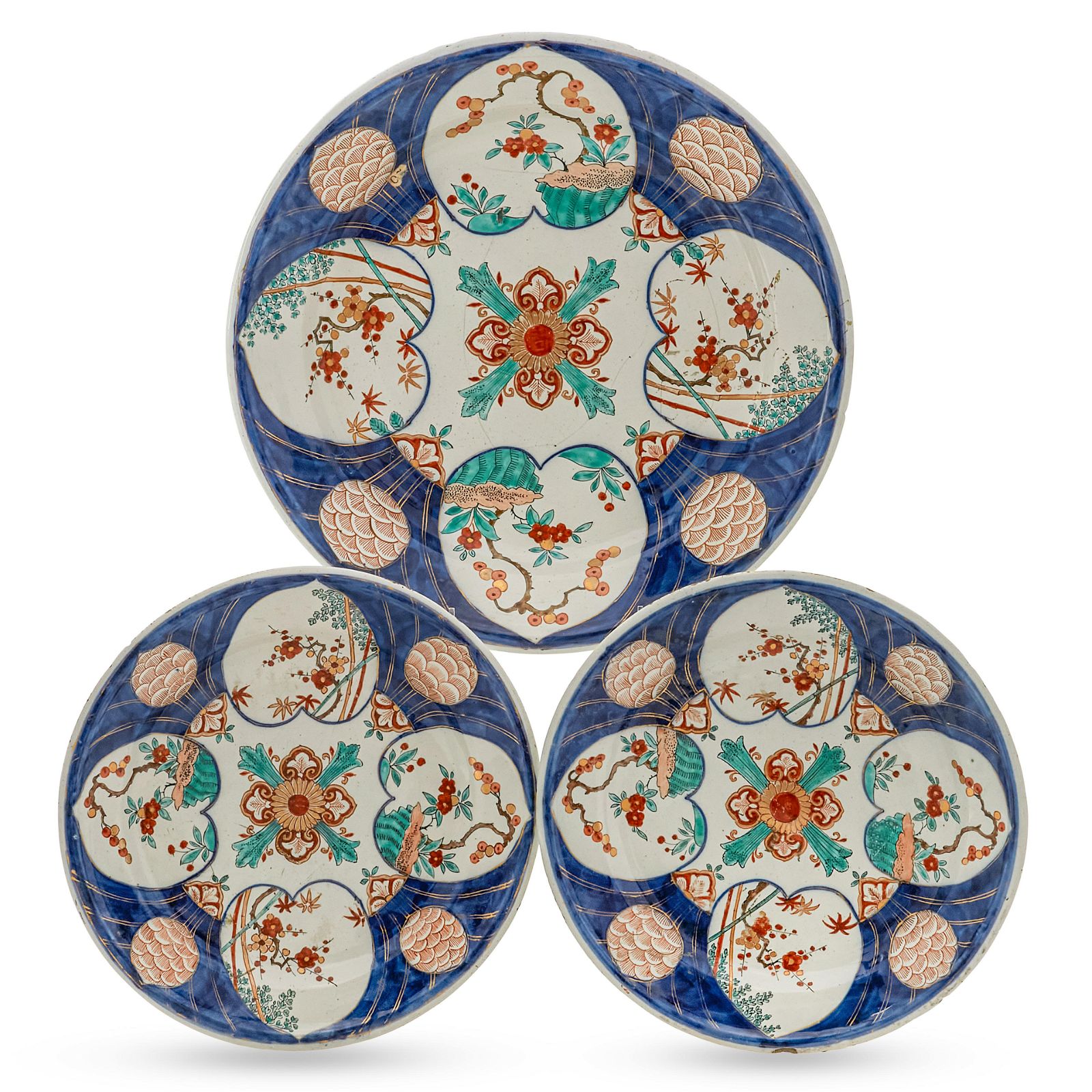 TWO DUTCH DELFT PLATES AND A CHARGERTwo