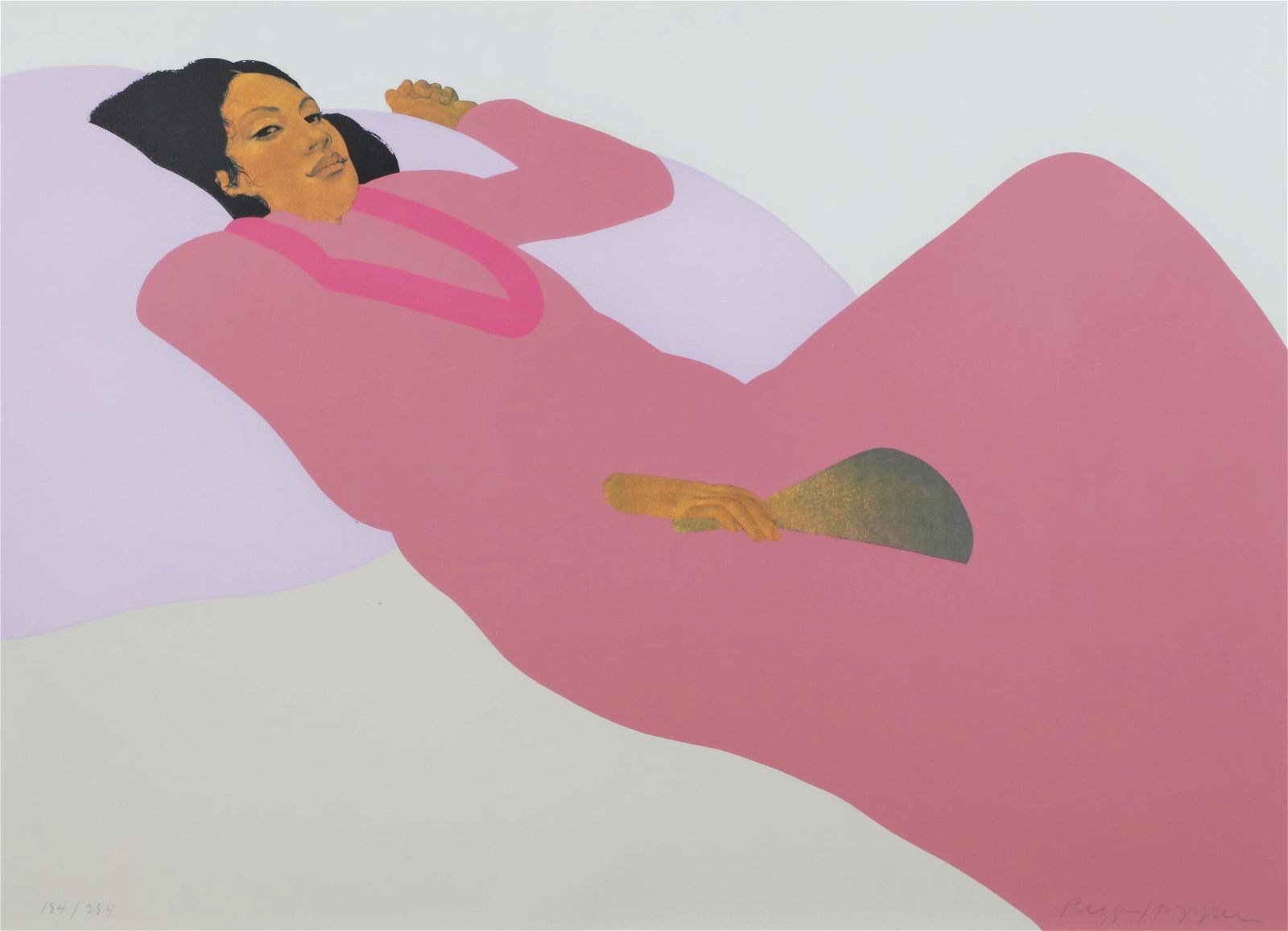 PEGGE HOPPER, RECLINING WOMAN WITH